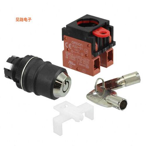 A22TK-2LL-02-K01 -[全新SWITCH KEYLCK 2POS DPST 10A 110V]