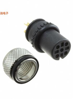 858VA05-203RLU4 -[全新CONN PLUG FMALE 5P GOLD SLDR CUP]