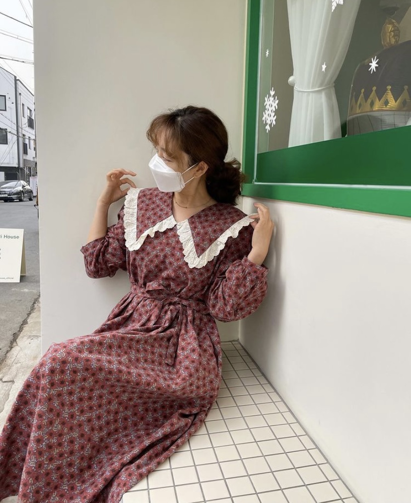 Floral Lace patchwork dress