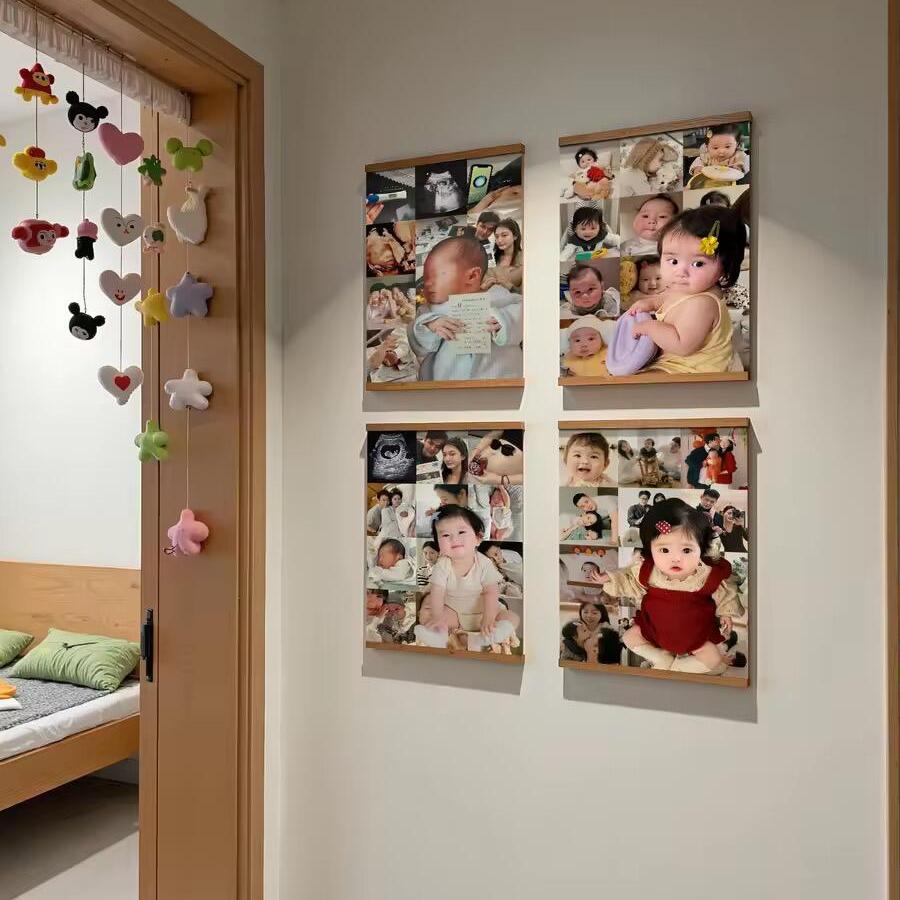 周岁纪念相框太有爱了挂墙超方便