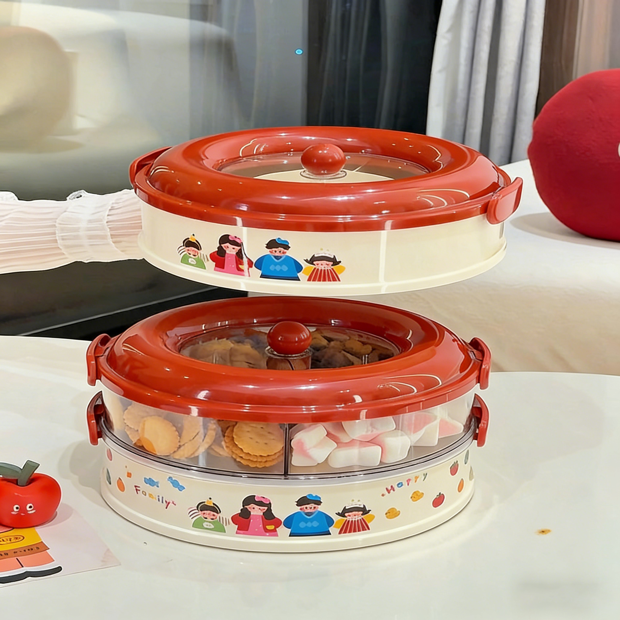 新年果盘2025新款高端精致高颜值客厅茶几家用水果零食干果收纳盒