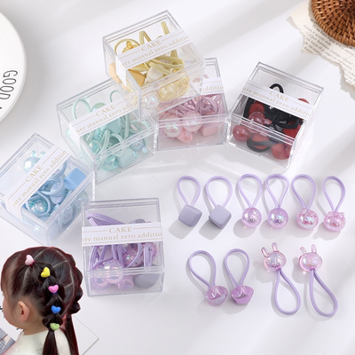 高弹力发绳宝宝扎头发皮筋圆球发圈儿童发饰糖果色头绳女童头饰