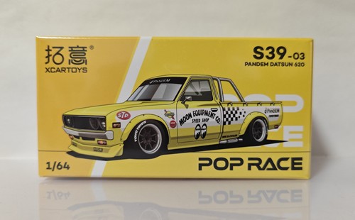 拓意POPRACE合金1/64尼桑达特桑PANDEM DATSUN 620月亮眼皮卡车模