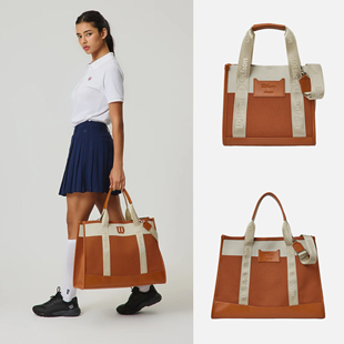 韩国直邮 奥莱特价 威尔胜Wilson网球系列肩带手拎2WAY帆布托特包