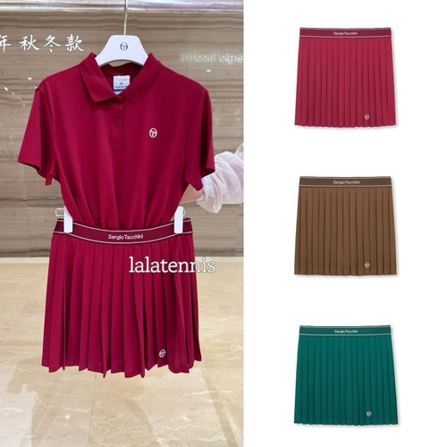 韩国直邮｜SergioTacchini网球马卡龙色系经典款速干百褶裙｜25新