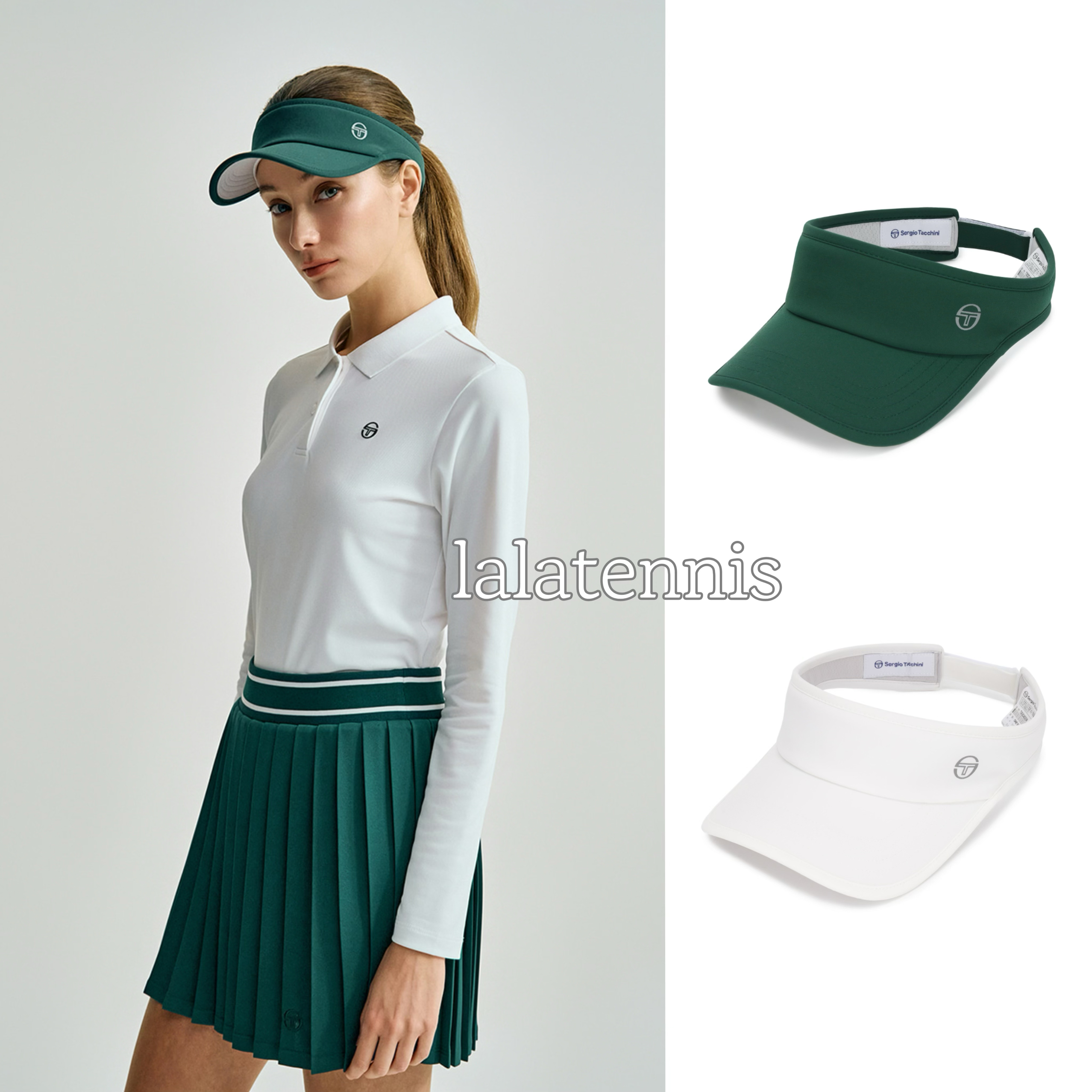 韩国代购｜SergioTacchini网球系列SoftAir速干空顶帽｜25春夏