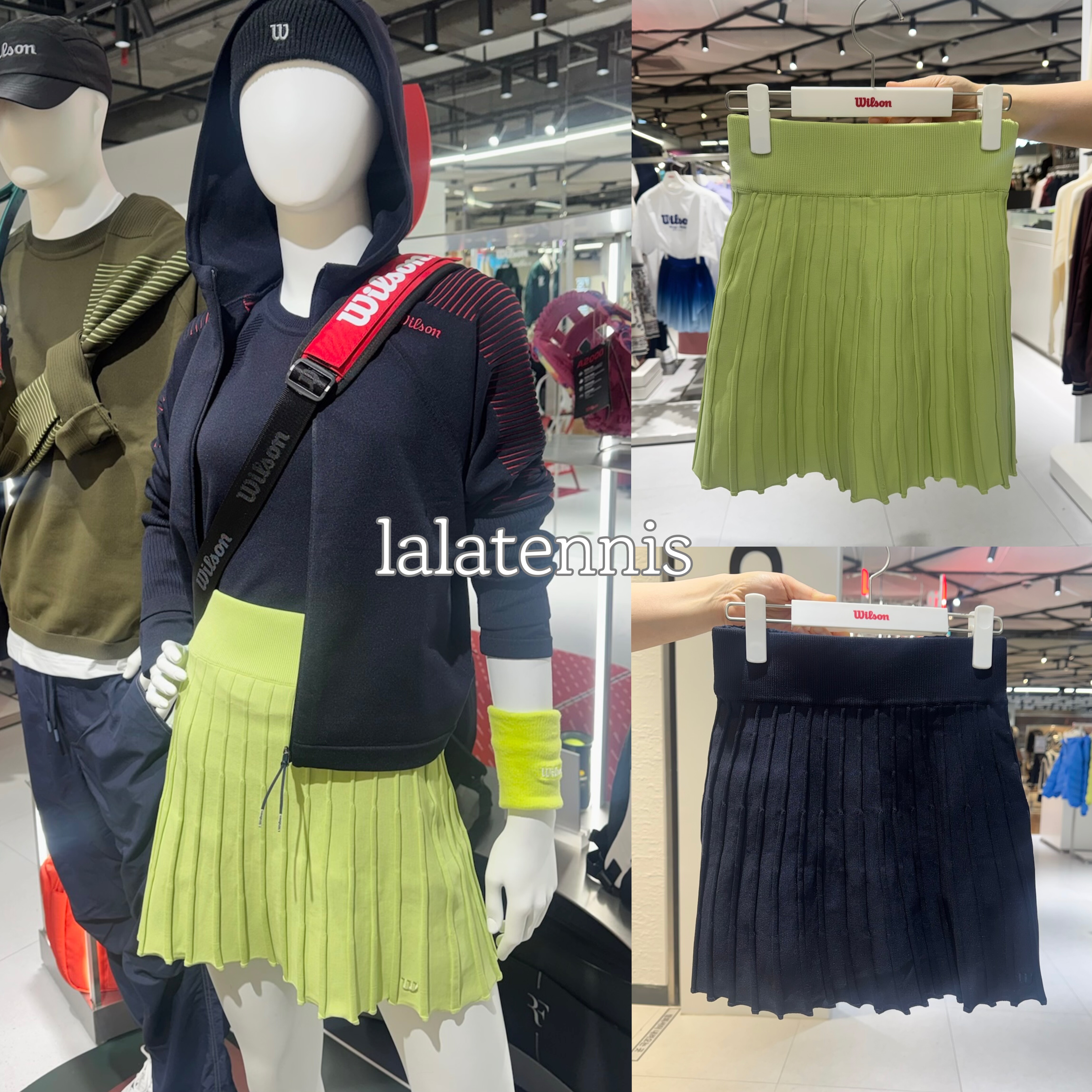 韩国直邮｜威尔胜wilson网球运动速干针织修身微喇裙｜26春夏,运动/瑜伽/健身/球迷用品,网球上装,淘宝优惠券,粉丝福利购,淘宝优惠卷