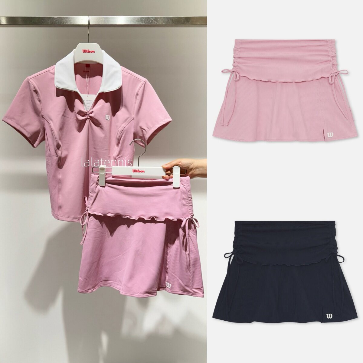 韩国代购 威尔胜Wilson网球运动棉花糖触感高弹腰部抽绳短裙 26春