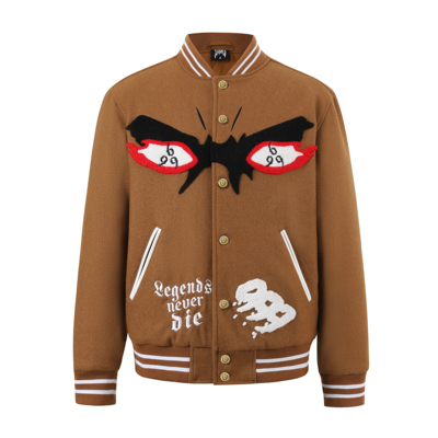 外星伴侣Juice WRLD FW25刺绣棒球服外套夹克