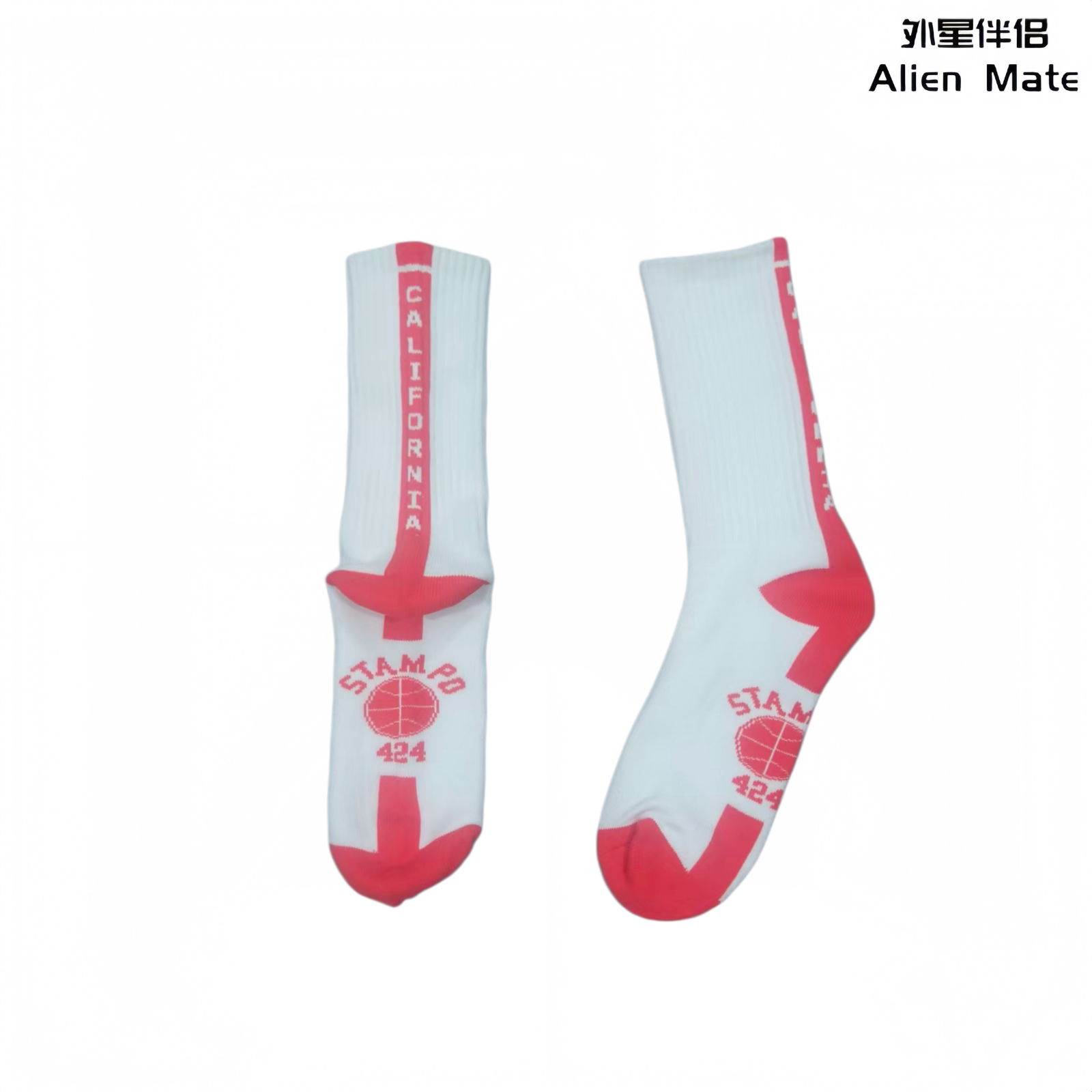 424Stampd联名加州中筒袜