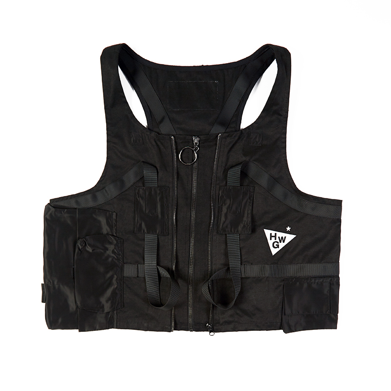 外星伴侣Heather Grey Wall工装机能风战术3M反光宽松马甲