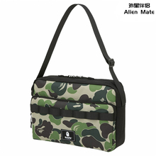 BAPE日本杂志附录迷彩电脑IPAD平板休闲通勤大容量单肩包