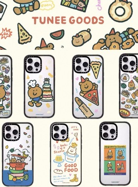 CASET联名TUNEE GOODS团阿熊厨师小熊蛋糕适用iPhone17ProMax手机壳苹果16Pro防摔15创意14镜面13可爱12ins风