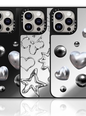 CASETi联名经典金属爱心iphone17promax手机壳适用苹果16proMagSafe磁吸15pro镜面14ins风13百搭12艺术全包壳