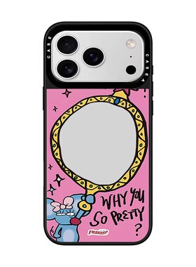 CASETIFY联名韩火火鼠鼠魔镜适用iphone17ProMax手机壳16pro苹果14明星同款13磁吸镜面12百搭复古高级15pro潮