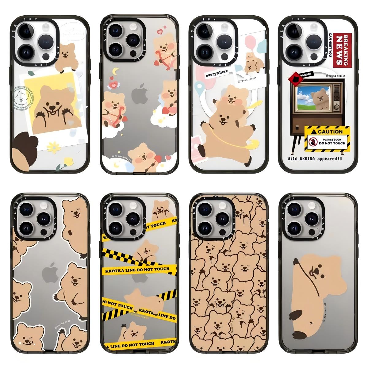 CASETi手机壳联名kkOTKA小熊苹果