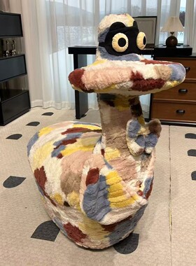 客厅落地装饰品大摆件高级感创意家居乔迁新居搬家礼物溜溜鸭凳子