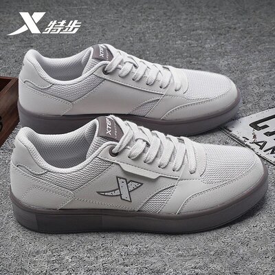 特步板鞋女鞋网面2026新款春季透气休闲鞋子官方旗舰店正品运动鞋