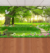 床头背景墙自粘壁画卧室客厅山水装 饰画贴纸画壁纸墙面贴画墙贴