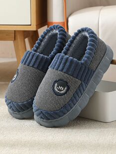 棉拖鞋男士秋冬季加绒加厚包跟外穿全包2025新款踩屎感特大码防滑