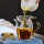 Высококачественный стеклянный набор для слива чая sea tea из трех частей, термостойкое ситечко из боросиликатного стекла, встроенный дозатор чая mini 1