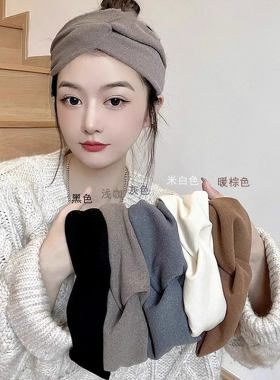 产后月子帽子春季时尚做月子发带头巾防风寒护额头吸汗产妇帽