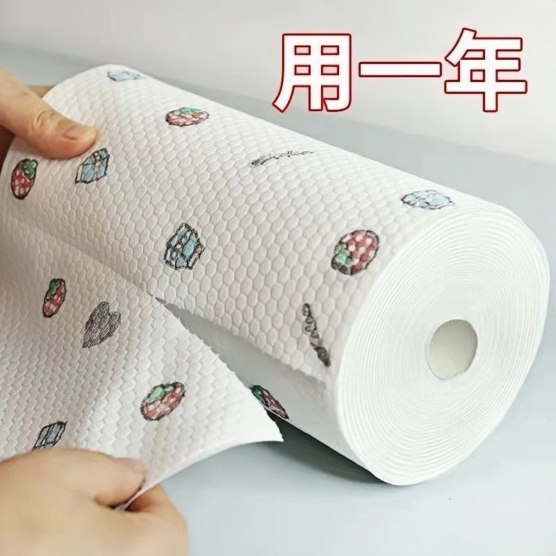 厨房擦手纸懒人抹布纸巾吸油吸水纸用纸超强去油干湿两用湿巾碗布