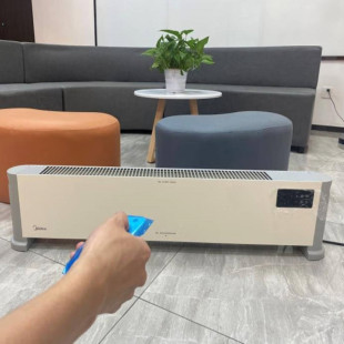 美的取暖器家用石墨烯黑科技大面积发热浴室暖风机客厅卧室踢脚线