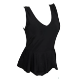 Купальник, боди, европейский стиль, V-образный вырез, по фигуре