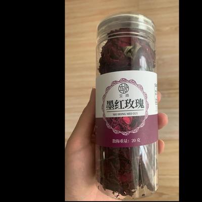 立尚墨红玫瑰花茶大朵玫瑰花冠云南墨红玫瑰花一朵泡水泡玫瑰干花