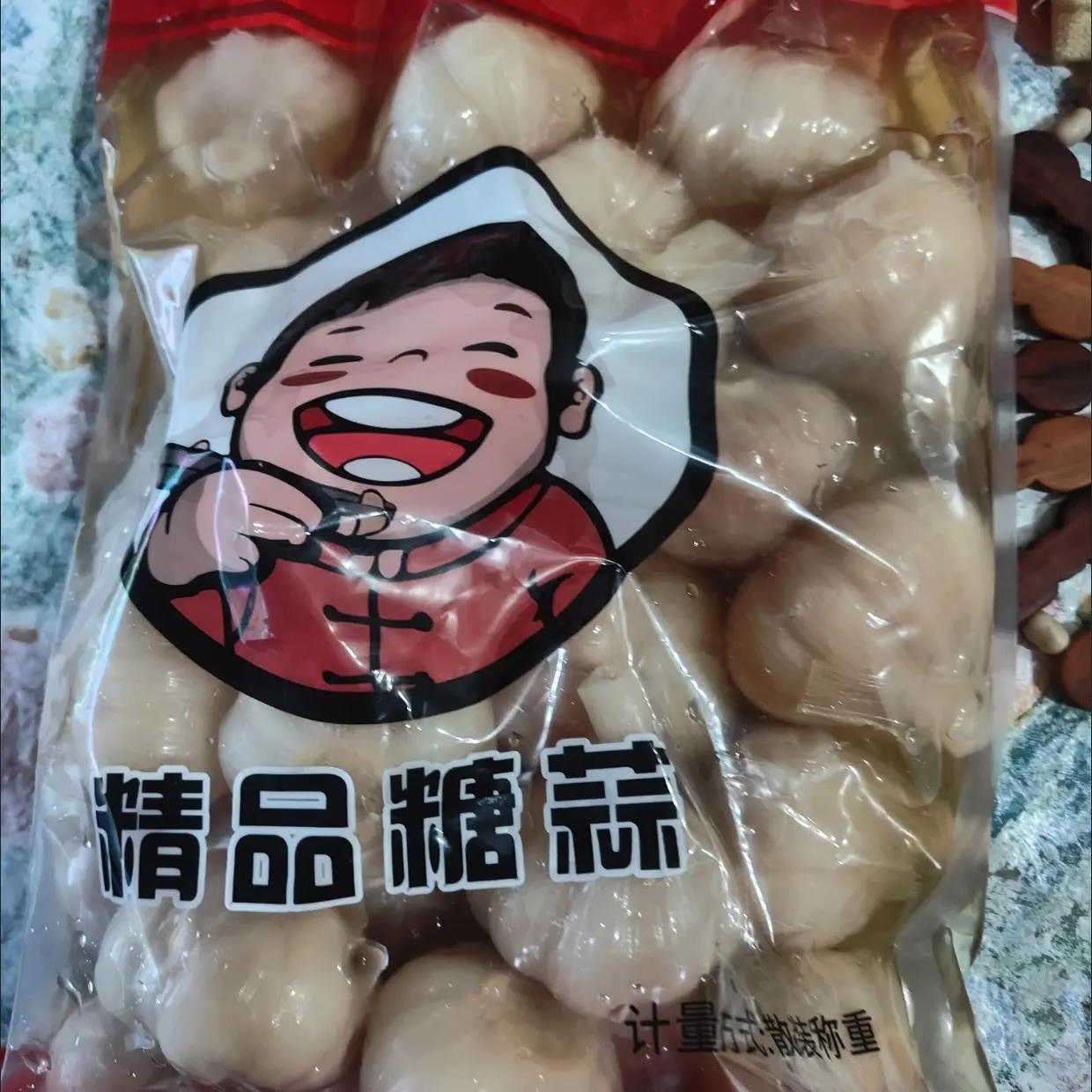 荆缘糖醋蒜头下饭佐菜山东特产大蒜头古法腌制甜蒜糖蒜大包装