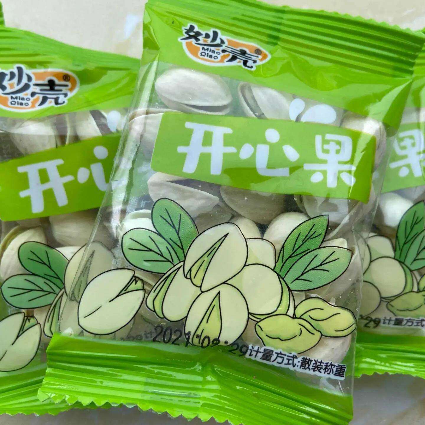 妙壳开心果大颗粒盐焗独立小包装小袋休闲零食干货年货坚果类