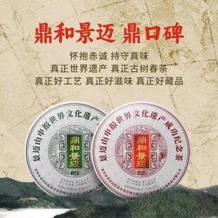 澜沧古茶0085大饼001生普2023年鼎和景迈茶妈妈生茶熟茶撬散品鉴