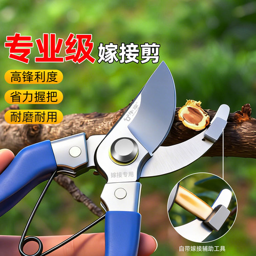 进口新款园林剪刀园艺修枝剪神器树枝专用嫁接剪子省力粗枝果树