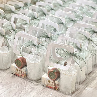 新款高级感透明礼品袋开业手提袋喜糖伴娘伴手礼袋包装生日礼物袋