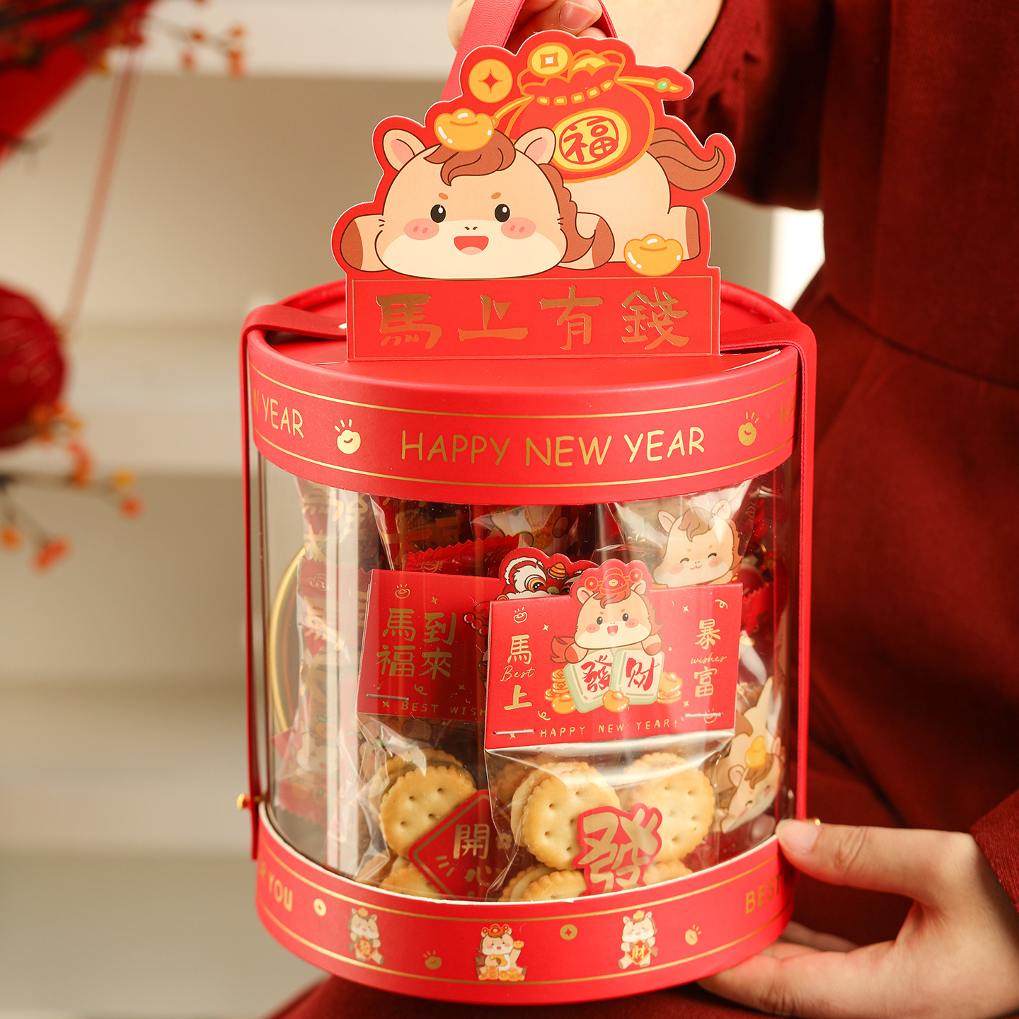 2026新款马年礼物高档透明包装盒