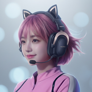 漫步者g5 plus猫耳游戏耳机头戴式电脑电竞女生USB接口三角洲专用