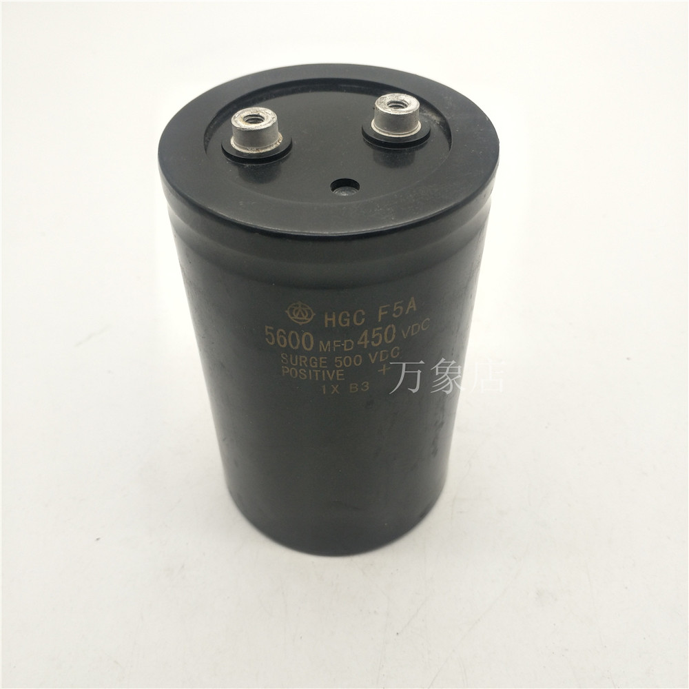 电容 HGCF5A 5600MFD 450VDC 1XB3 surge 500vdc 77*121mm