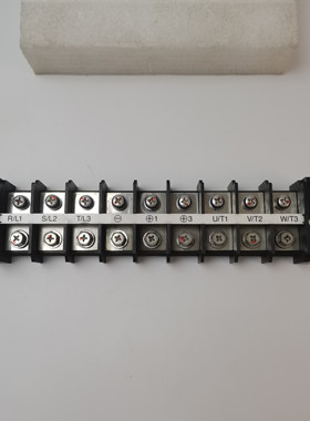 拆机日本OSADA端子台9位双排OK-250S安川变频器接线端子排250A