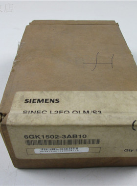 西门子全新原装6GK1502-3AB10通讯模块SINEC L2F0 0LM/S3实物拍摄