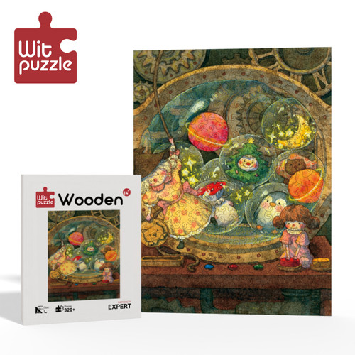 WitPuzzle《扭蛋机》异形木质拼图 成人智力消磨时光玩具