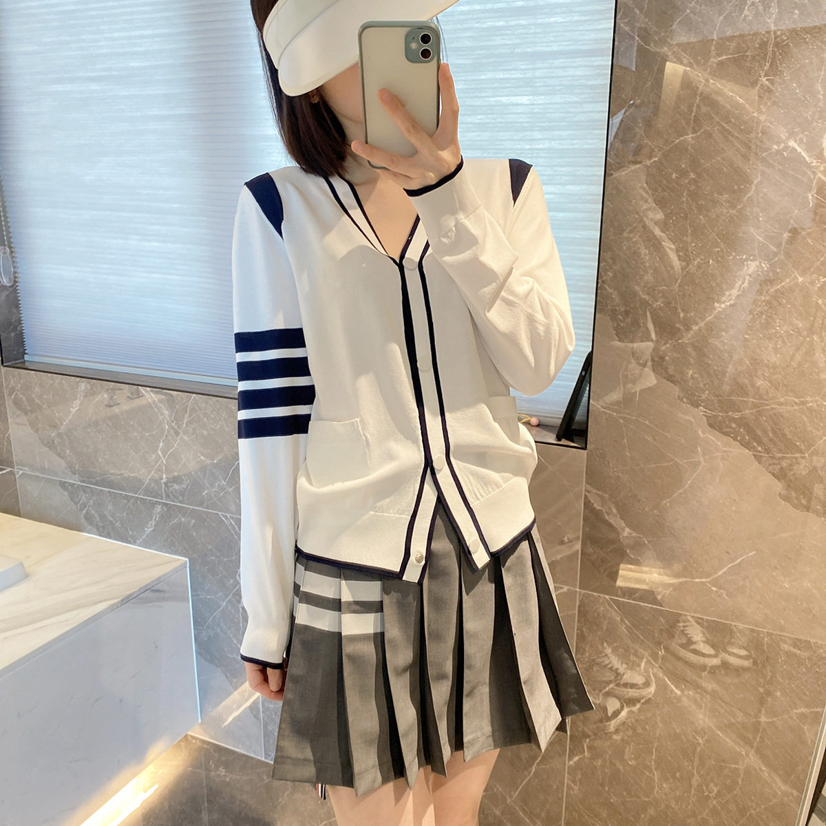 maSande春夏女装TB学院风四道杠