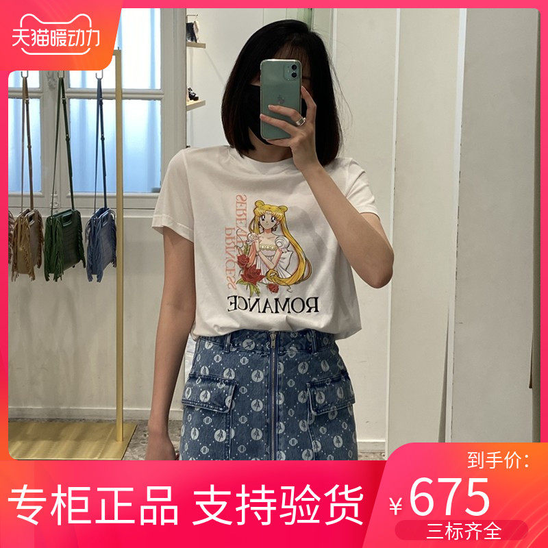 maSande2022年女日系美少女战士印花创意短袖T恤 MFPTS00598