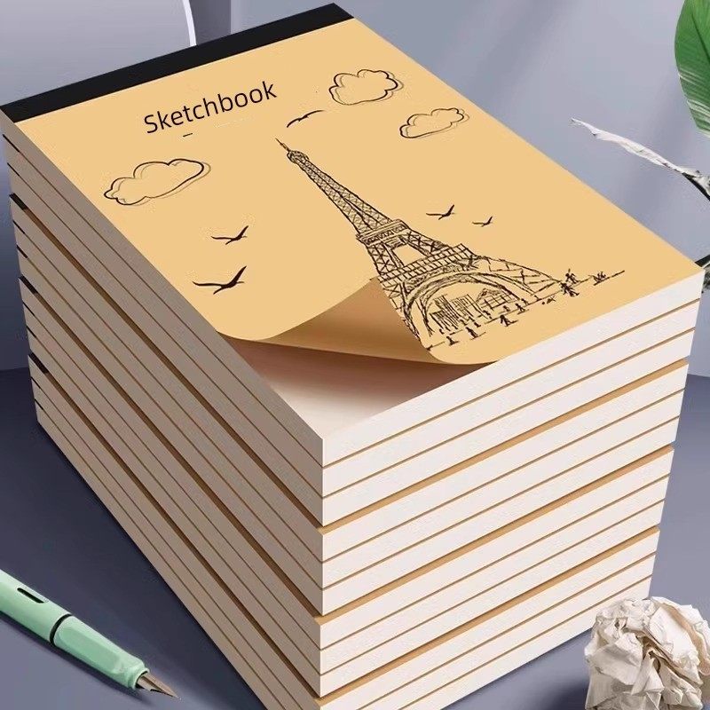 草稿本加厚隔撕牛皮封皮考研专用草稿纸空白纸代理草皮纸本