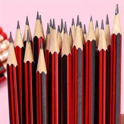 铅笔小学生专用考试带橡皮头六角杆初学者画画写字书写绘画笔