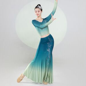 独苏渐变演出服赠头饰新款
