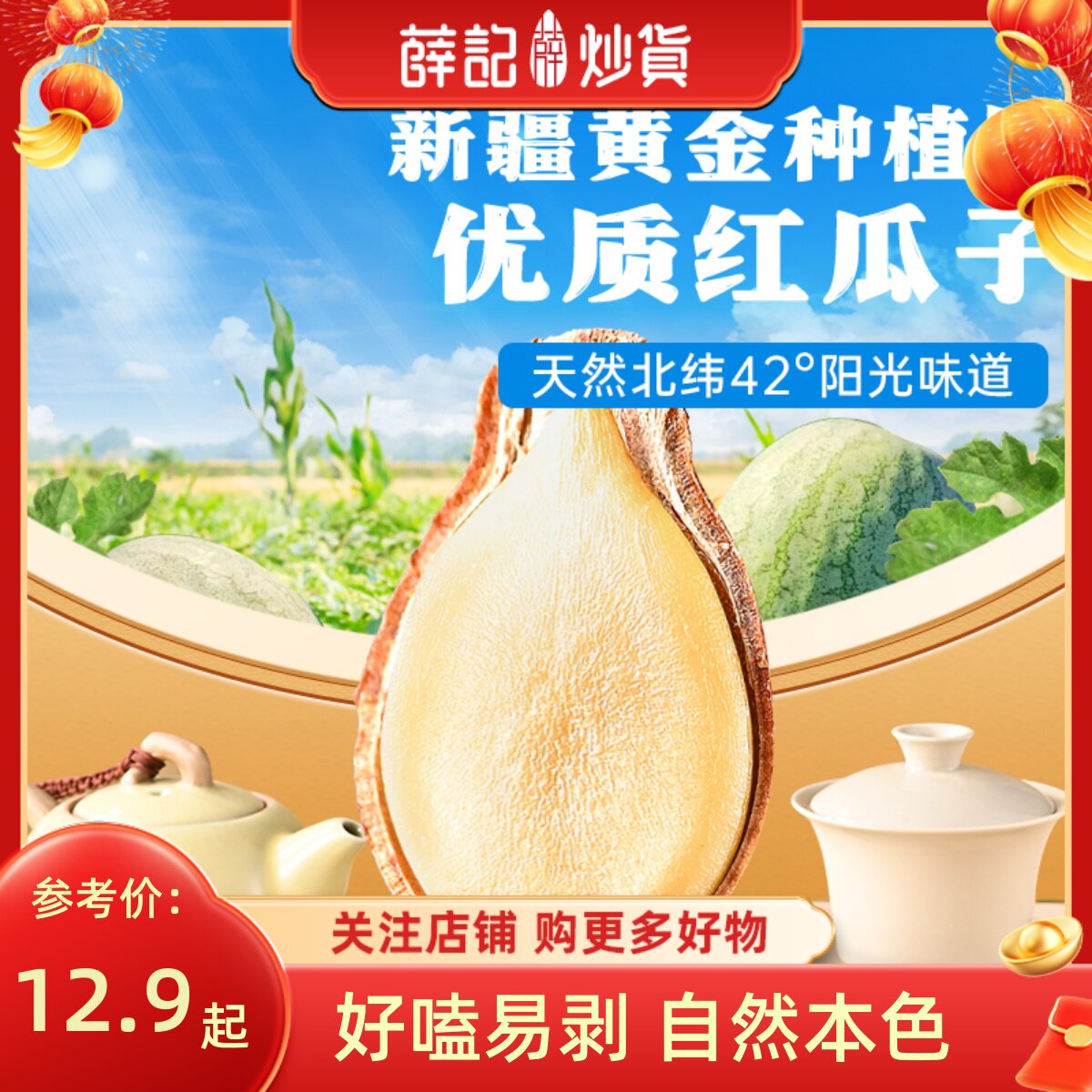 薛记炒货红瓜子120g*1袋