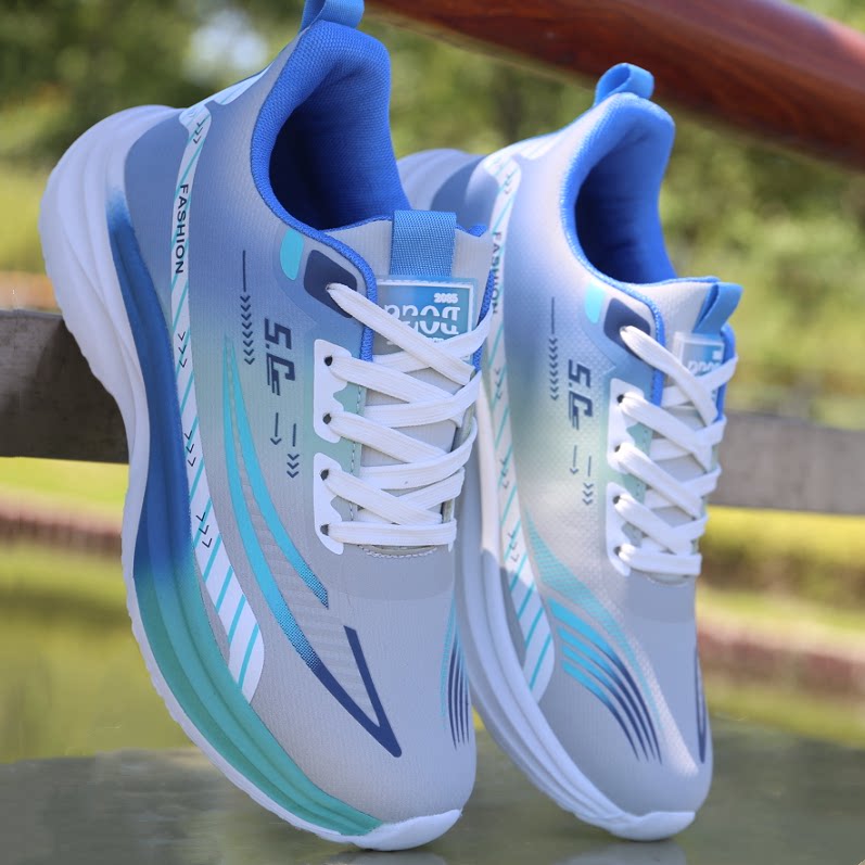 乔舟运动鞋男鞋超轻跑步鞋子男软底防滑耐磨2026春秋季皮面防水鞋