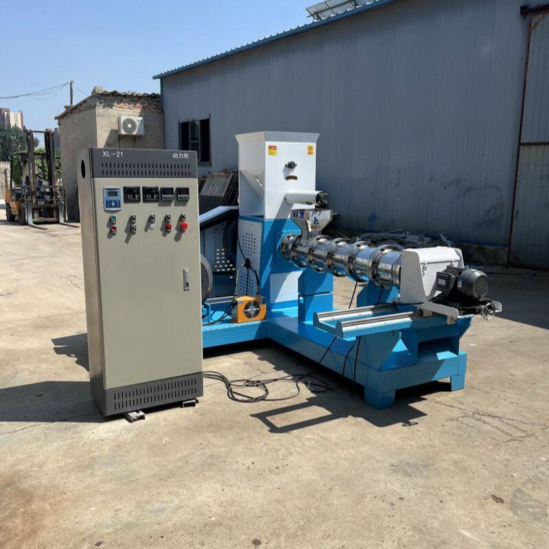 鱼虾蟹饲料膨化机 宠物狗粮猫粮膨化生产线 鸟粮乌龟虾饲料膨化机