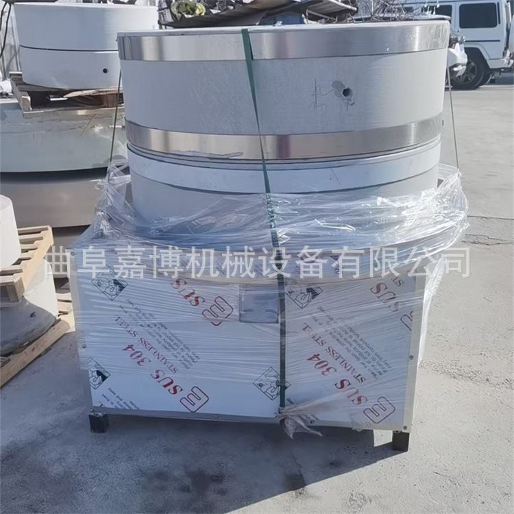青石80公分直径芝麻花生酱石磨机小磨香油全套设备电动石磨香油机